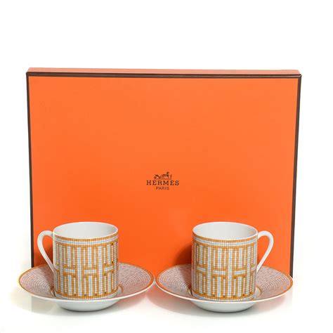 hermes coffee mug set|hermes champagne glasses.